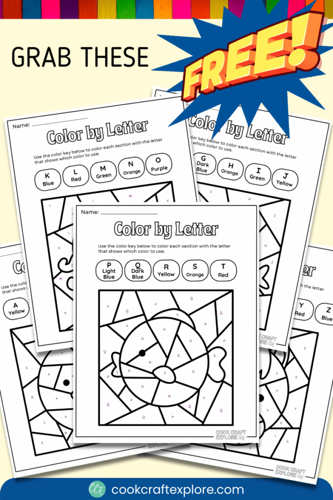 Free Color-by-Letter Printables
