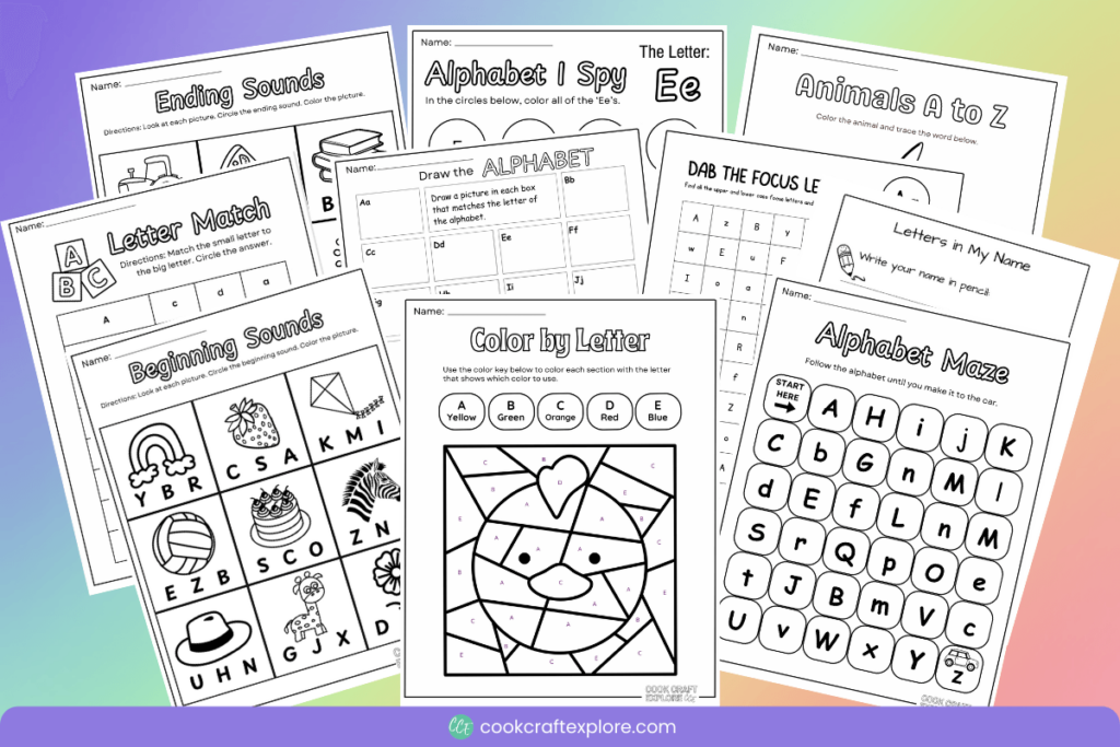 10 Exciting Worksheets To Make Learning The Alphabet Fun