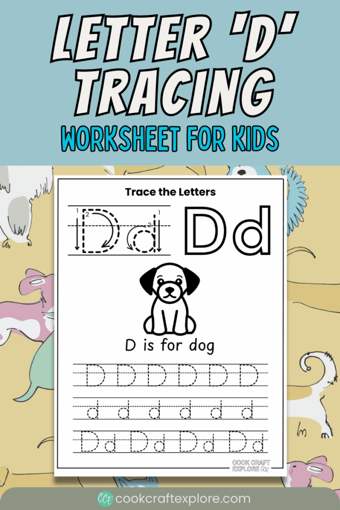 letter d tracing printable